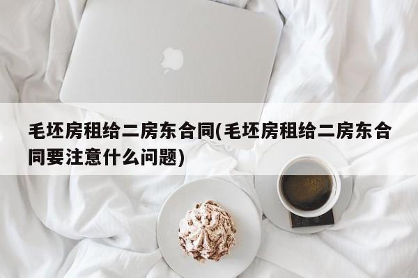 毛坯房租给二房东合同(毛坯房租给二房东合同要注意什么问题)